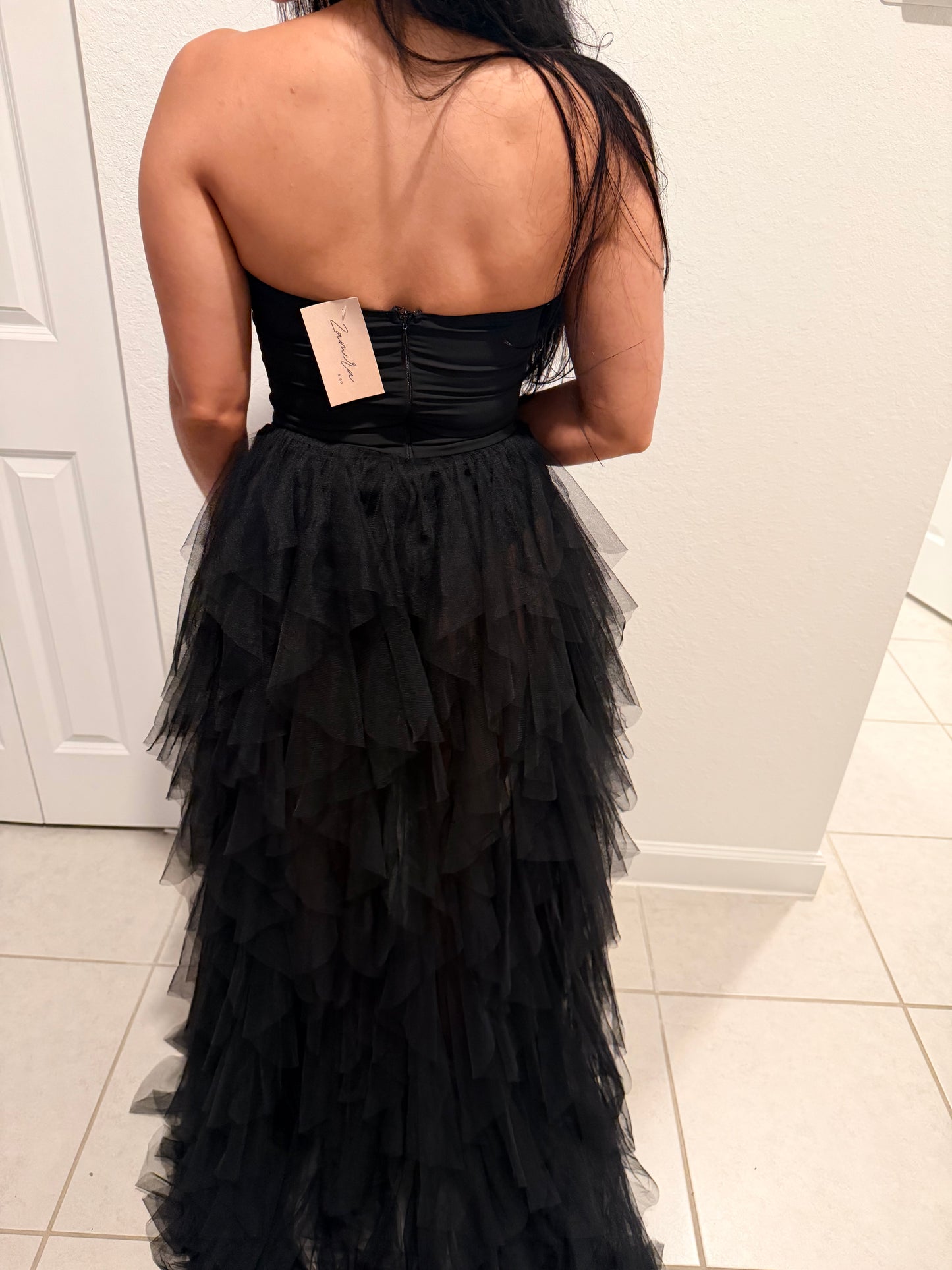 Tulle black dress