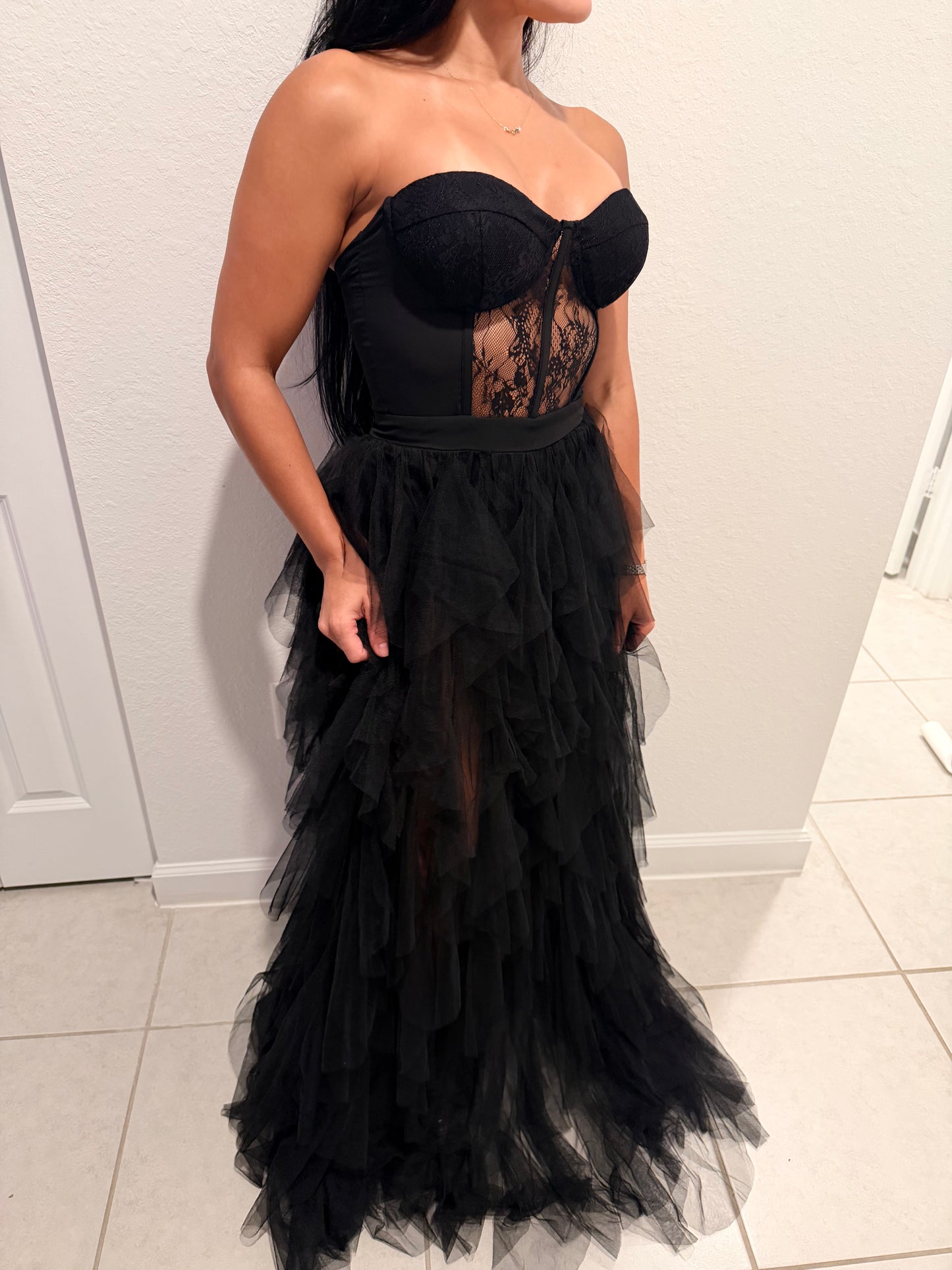 Tulle black dress